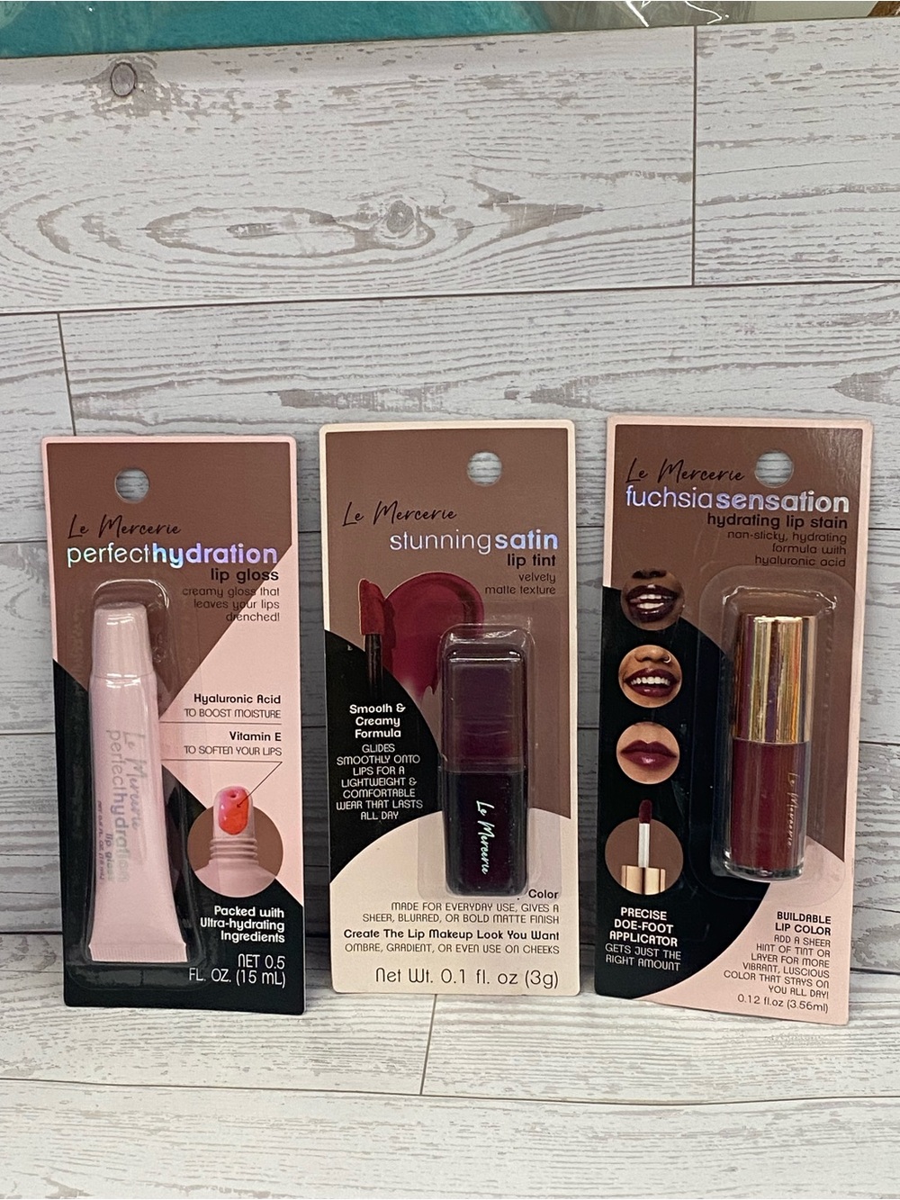 Le mercerie lip bundle 3 pieces